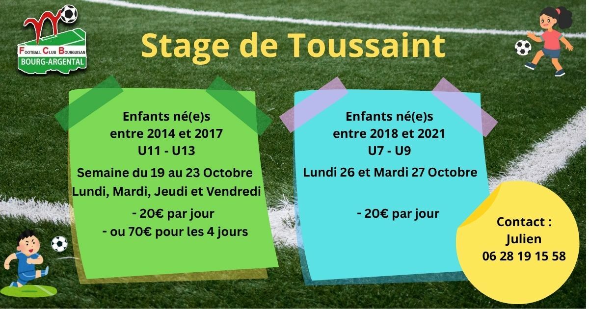 Stage d'octobre 2026