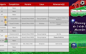 🗓️Planning du Week-end⚽🔴⚪