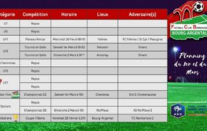 	⚽️Planning du Week-end + Jour de Match🔴⚪️