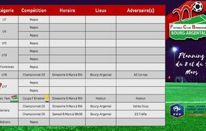 ⚽️Planning du Week-end🔴⚪️