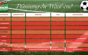 🗓️Planning du Week-end⚽🔴⚪