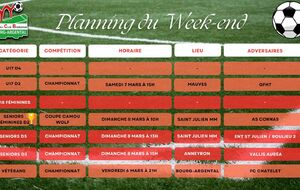 🗓️Planning du Week-end⚽🔴⚪ (Suite)