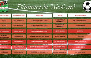🗓️Planning du Week-end⚽🔴⚪ (Suite)