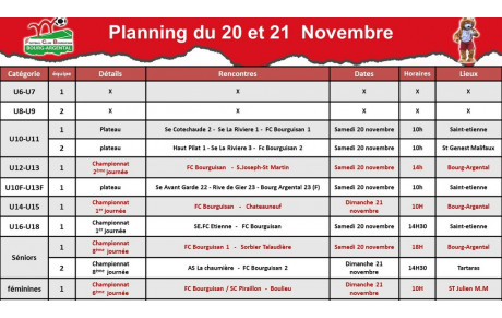 📅planning du week-end 📅