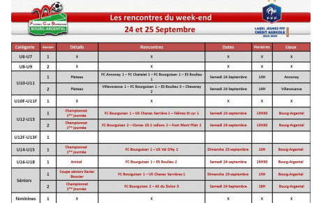 📅planning du week-end 📅