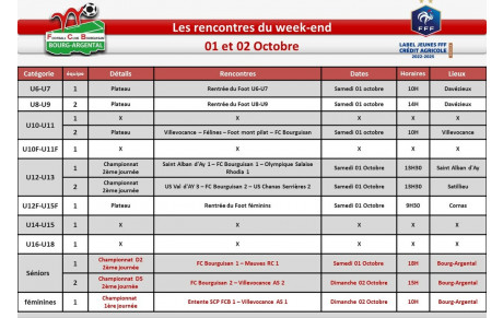 📅planning du week-end 📅