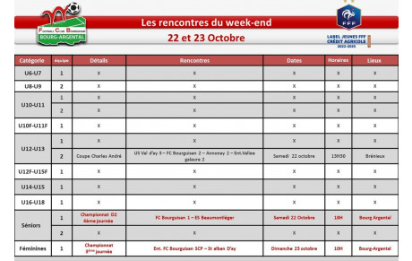 📅planning du week-end 📅