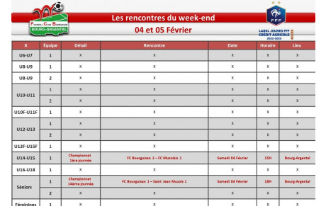 📅planning du week-end 📅