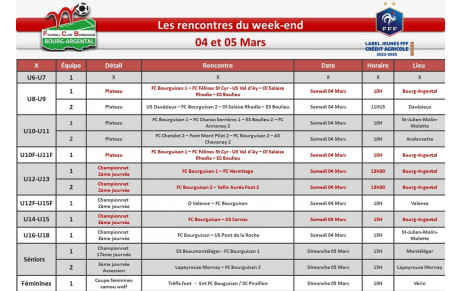 📅planning du week-end 📅