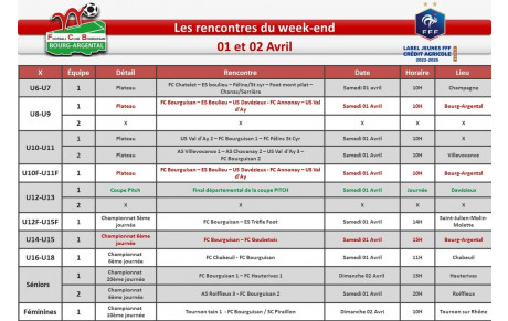 📅planning du week-end 📅