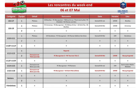 📅planning du week-end 📅