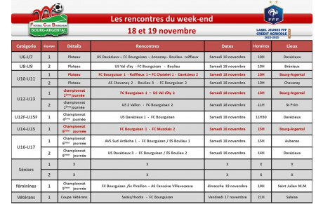 📅planning du week-end 📅