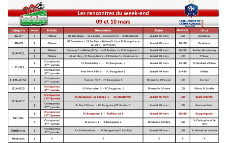 📅planning du week-end 📅