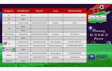 ⚽️Planning du Week-end + Jour de Match🔴⚪️