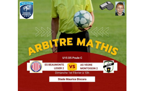 Notre Arbitre Mathis