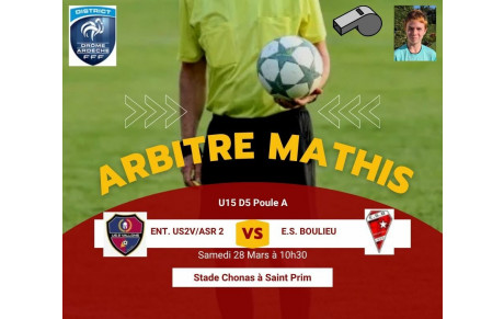 Notre Arbitre Mathis