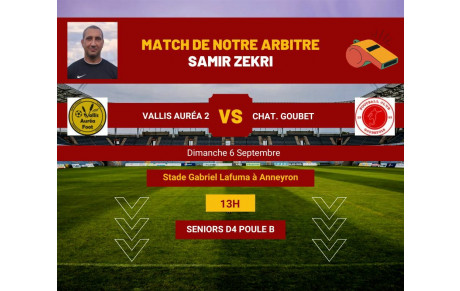 Programme des arbitres